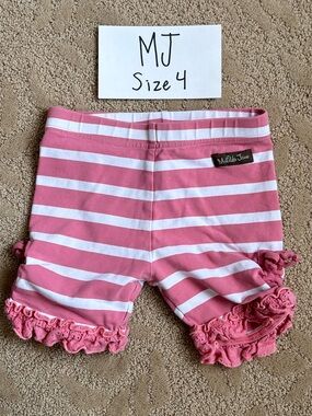Matilda Jane Size 4 Pink Stripe Shorties